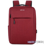Backpack Travel Bag 15" USB Port and Multi-Pocket Design Red - LB200 - Image 3
